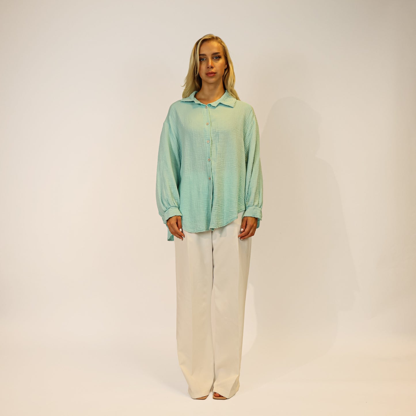 Musselin Hemd Mint