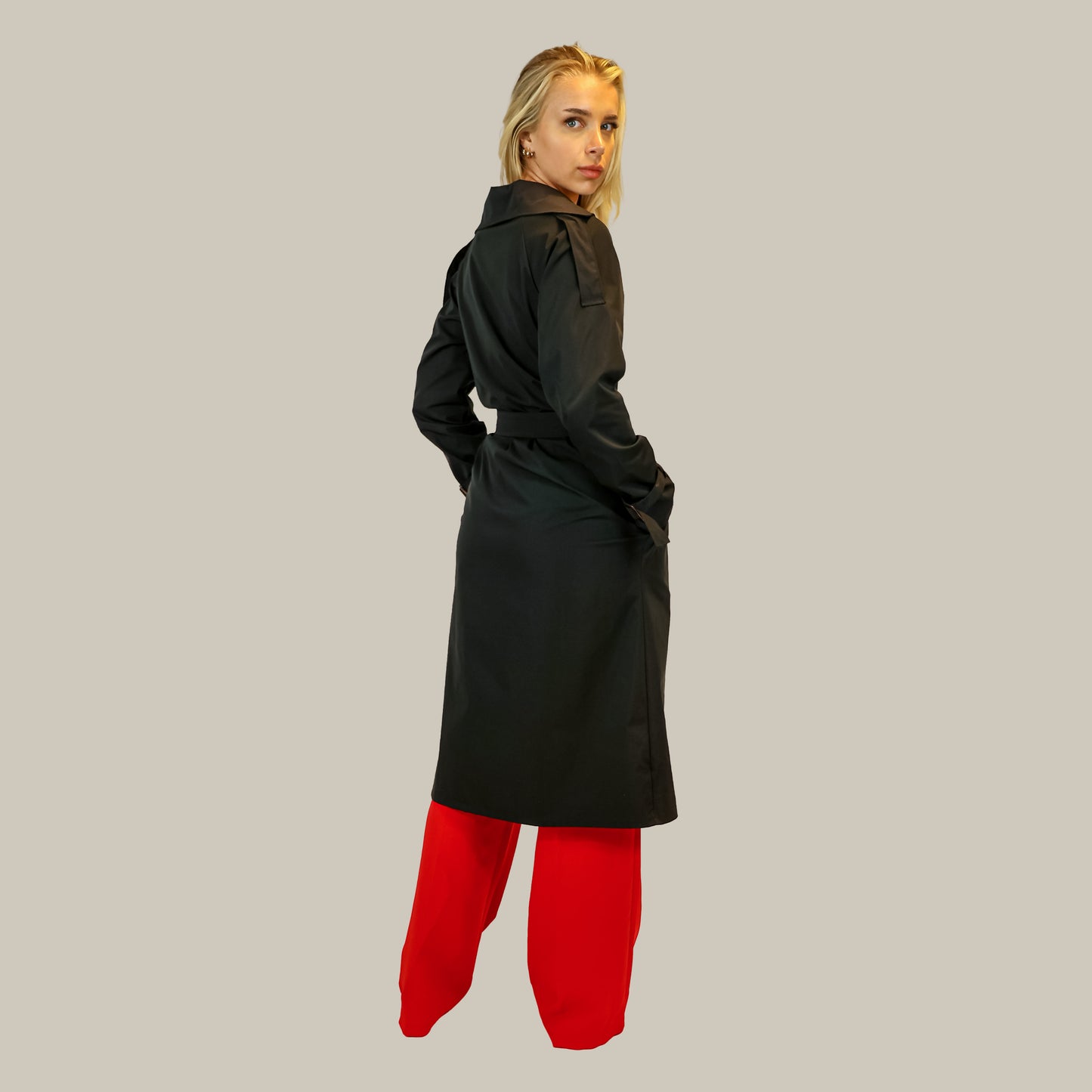 Lange Mantel Schwarz