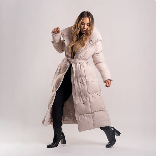 Puffer Mantel Copperose