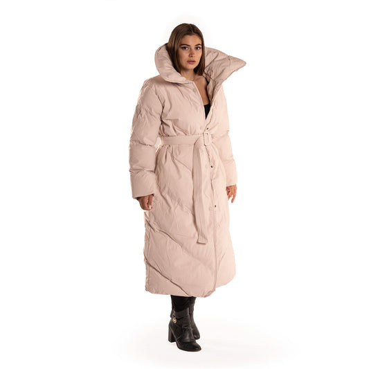 Puffer Mantel mit Rollkragen